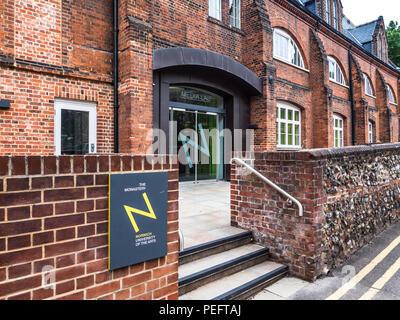 Norwich University of the Arts NUA buildings in central Norwich - Monastery Media Lab Stock Photo