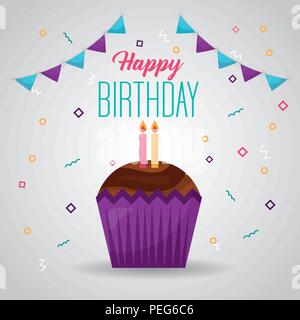 happy birthday card Stock Vector