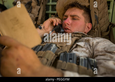 U.S. Marine Corps Cpl. Justen L. Hagstrom, a KC-130J Hercules aircraft ...