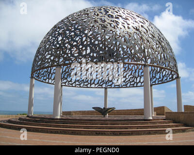 Geraldton, Western Australia - March 2, 2018: Memorial designed to commemorate the loss of all 645 lives HMAS Sydney II in 1941 with a dome that is a  Stock Photo