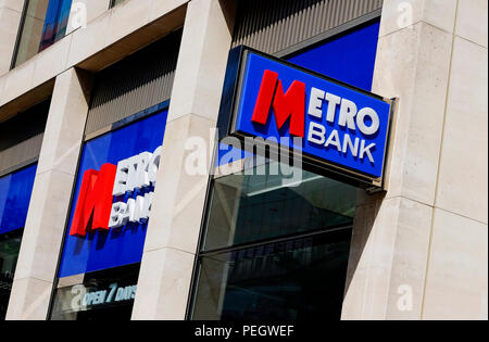 metro bank, london city centre, england Stock Photo