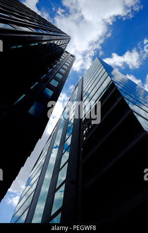 modern architecture skyscrapers, financial district, central london, england Stock Photo