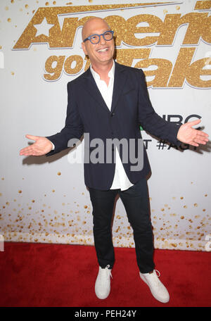 Hollywood, Ca. 14th Aug, 2018. Howie Mandel, attends the 'America's Got Talent' Season 13 Live Show at Dolby Theatre on August 14, 2018 in Hollywood, California Credit: Faye Sadou/Media Punch/Alamy Live News Stock Photo