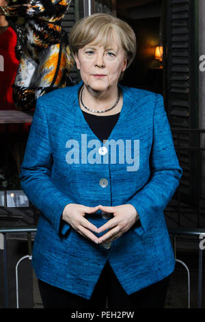 Hamburg, Deutschland. 14th Aug, 2018. Angela Merkel Federal Chancellor and CDU politician stands as a new wax figure in the Panopticon in Hamburg is to see her 4.Amtszeit, chancellery from today Tuesday 14.August 2018 in Hamburg | usage worldwide Credit: dpa/Alamy Live News Stock Photo