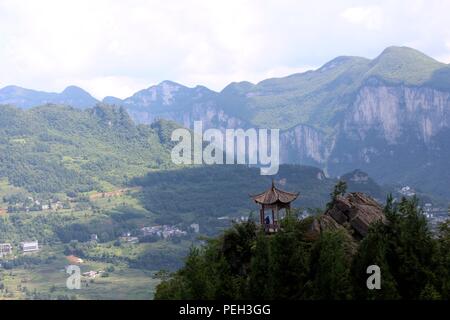 Enshi, Enshi, China. 15th Aug, 2018. Enshi, CHINA-Scenery of Qixingzhai Scenic Area in Enshi, central China's Hubei Province. Credit: SIPA Asia/ZUMA Wire/Alamy Live News Stock Photo