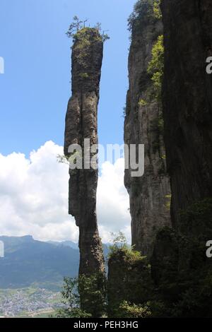 Enshi, Enshi, China. 15th Aug, 2018. Enshi, CHINA-Scenery of Qixingzhai Scenic Area in Enshi, central China's Hubei Province. Credit: SIPA Asia/ZUMA Wire/Alamy Live News Stock Photo