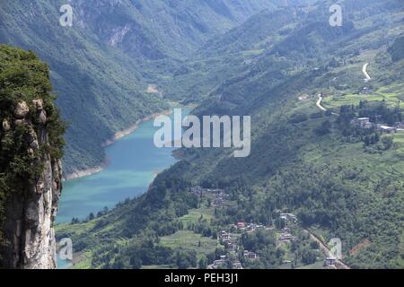 Enshi, Enshi, China. 15th Aug, 2018. Enshi, CHINA-Scenery of Qixingzhai Scenic Area in Enshi, central China's Hubei Province. Credit: SIPA Asia/ZUMA Wire/Alamy Live News Stock Photo