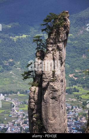 Enshi, Enshi, China. 15th Aug, 2018. Enshi, CHINA-Scenery of Qixingzhai Scenic Area in Enshi, central China's Hubei Province. Credit: SIPA Asia/ZUMA Wire/Alamy Live News Stock Photo