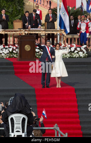 Asuncion, Paraguay. 15th Aug, 2018. Paraguay's first lady Silvana Lopez ...
