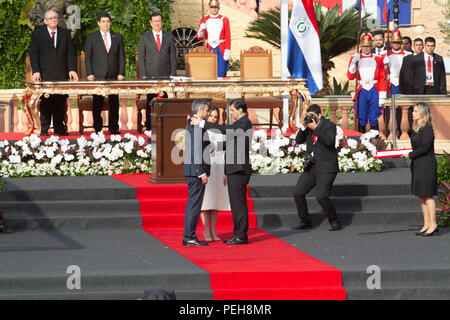 Asuncion, Paraguay. 15th Aug, 2018. Paraguay's first lady Silvana Lopez ...
