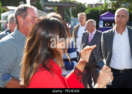 Anita Rani Nazran, better known as Anita Rani, a British radio and television presenter, events hosts, RTS Award winning broadcaster at Southport Flower Show.UK Stock Photo