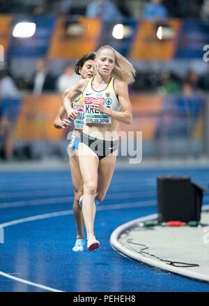 Berlin, Deutschland. 12th Aug, 2018. Denise KREBS, Germany, Action. Final 5000m of women, on 12.08.2018 European Athletics Championships 2018 in Berlin/Germany from 06.08. - 12.08.2018. | usage worldwide Credit: dpa/Alamy Live News Stock Photo