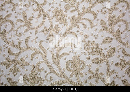 Flower pattern. Brown pattern with floral ornament Stock Photo