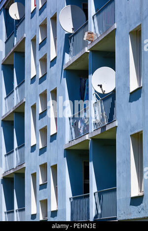 Lower class apartments in Capelle aan den IJssel a suburb of Rotterdam in the Netherlands Stock Photo