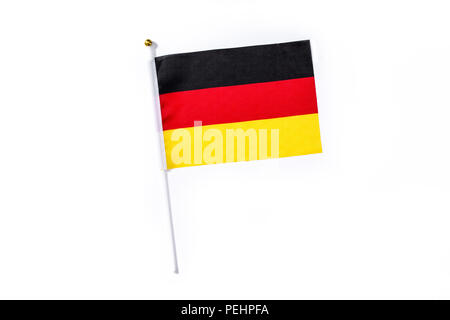 German flag isolated on white background Stock Photo