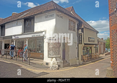 West Malling Kent Shops High Street UK Stock Photo