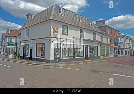 West Malling Kent Shops High Street UK Stock Photo