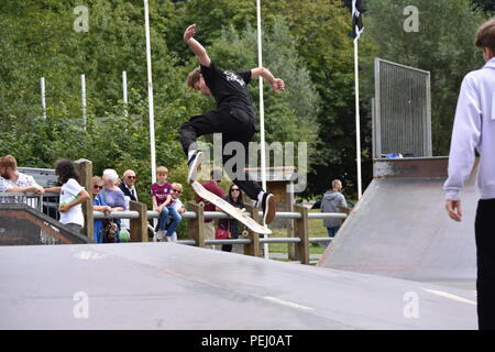 Skate Jam Skate park competition Stock Photo