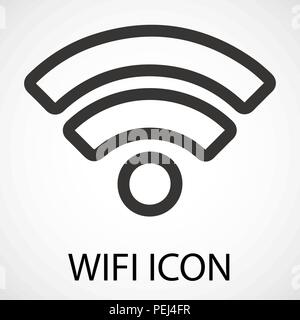 Simple wifi icon Stock Vector