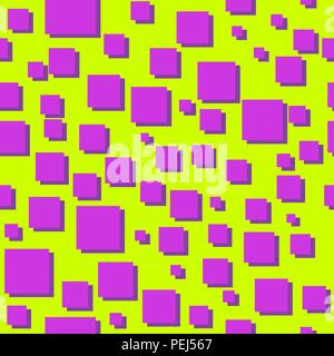 Squares abstract 80s seamless vector pattern Stock Vector