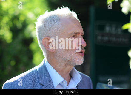 Labour party leader Jeremy Corbyn MP 2018 Stock Photo
