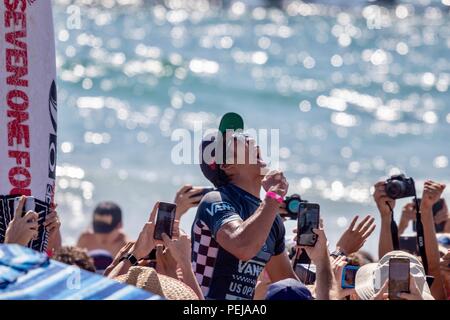 ANAHEIM, CA - JULY 28: Japanese Olympic surfer Kanoa Igarashi throws out  the first pitch before the start of an MLB baseball game between the Texas  Rangers and the Los Angeles Angels