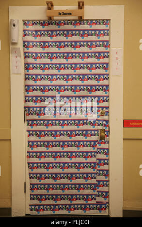 Multiple decorated doors were judged in a contest at Marine Corps Recruit Depot San Diego, Dec. 10. Three judges were chosen to give each door a score based on creativity, visual impact and craftsmanship. The winner of the contest will be announced at the depot Christmas party Dec. 12. Stock Photo
