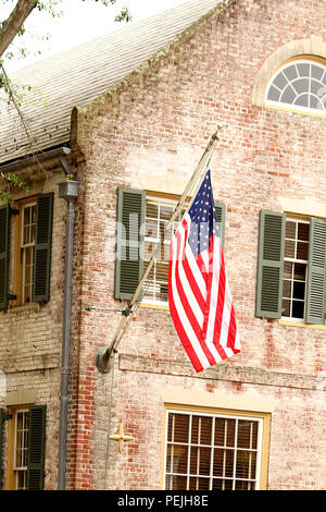 Old building in Colonial Williamsburg, VA, USA Stock Photo