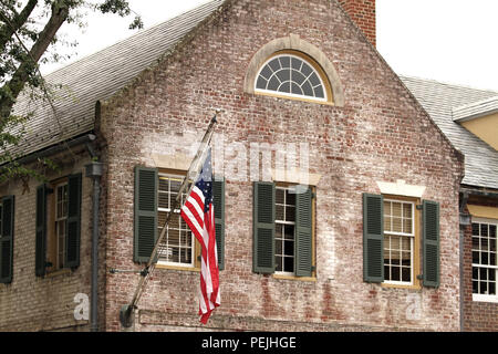 Old building in Colonial Williamsburg, Virginia, USA Stock Photo