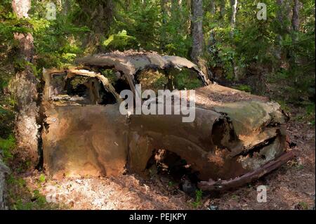 Digital Painting of a Scrap Car Stock Photo - Alamy