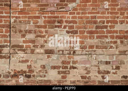 cracked brick wall, Brick Wall Background Stock Photo