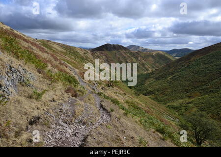 Views of the Shropshire Hills, from Carding Mill Valley to the Long Mynd. England, UK Stock Photo