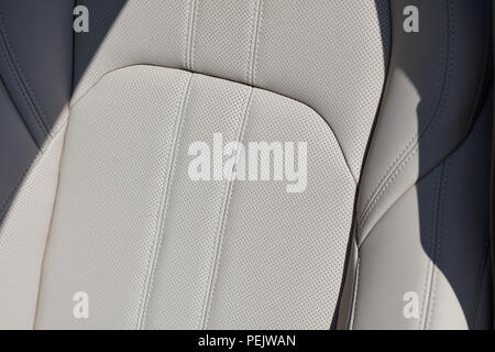 Leather armchair of a luxury car Stock Photo