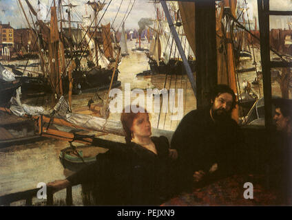 Harbor Scene, Whistler, James McNeill Stock Photo