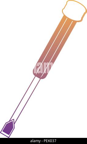 screwdriver tool icon over white background, vector illustration Stock Vector