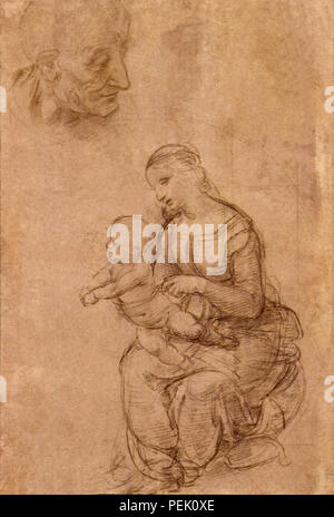 Holy Family, Portrait, Raphael, Raffaello S. Stock Photo