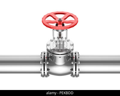 Industrial Pipeline and Valve , This is a 3d rendered computer ...