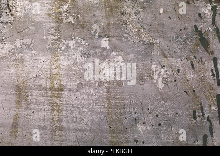 Old metal texture with shabby paint, close-up Stock Photo