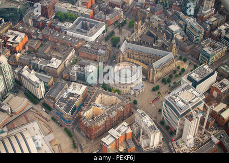 Manchester Town Hall complex aerial photo Stock Photo