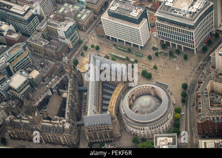 Manchester Town Hall complex aerial photo Stock Photo