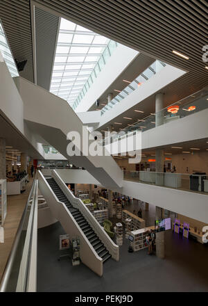Interior of the Halifax Central Library at 5440 Spring Garden Road in Halifax, Nova Scotia on July 15, 2018 Stock Photo