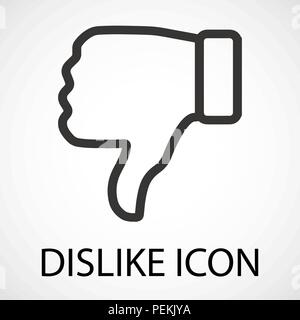 Simple dislike icon, vector, illustration, eps file Stock Vector