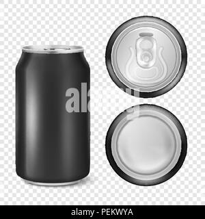 Metal can bottom view. Realistic food pack isolated on white background ...