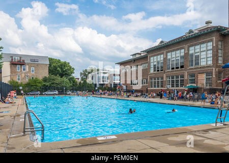 Swimming pool at Holstein Park Stock Photo