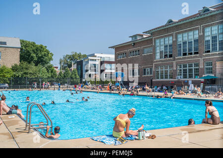 Swimming pool at Holstein Park Stock Photo