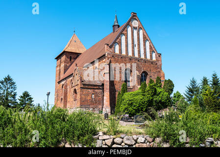 Village church, brick building, Tarnow, Mecklenburg-Western Pomerania, Germany Stock Photo