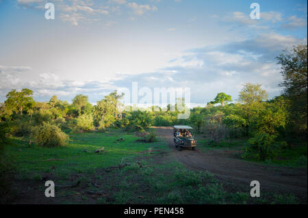 The Pafuri region in the far north of Kruger National Park is a stunning destination for a safari with plenty of wildlife and incredible landscapes. Stock Photo