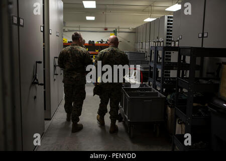 Chief Warrant Officer 3 Matthew E. Robinson, Ordinance Officer, speaks ...