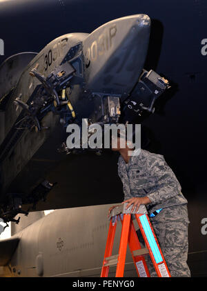 A member of the 20th Aircraft Maintenance Unit works on a 1ST Special ...