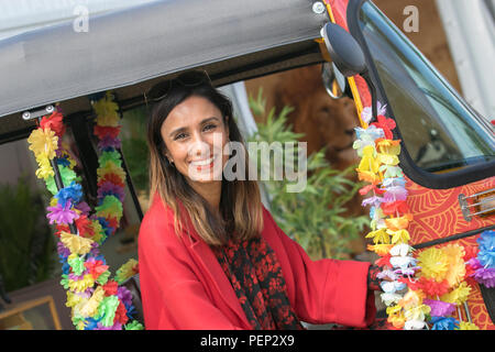 Anita Rani Nazran, better known as Anita Rani, a British radio and television presenter, events hosts, RTS Award winning broadcaster at Southport Flower Show.UK Stock Photo